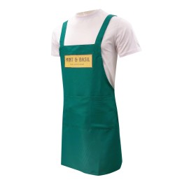 Design mint green apron custom-made hot film logo H-shaped full-body apron catering cooking AP175 Design mint green apron custom-made hot film logo H-shaped full-body apron catering cooking AP175